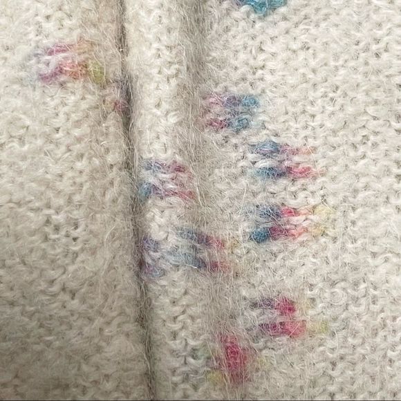 LoveShackFancy Emmanuelle Cardigan Moonrise Sweater Alpaca S Cream Long Flowers - Picture 11 of 14